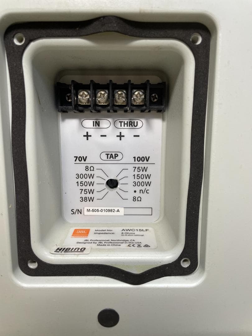 【希少・音出しOK】JBL AWC15LF 全天候型サブウーファー