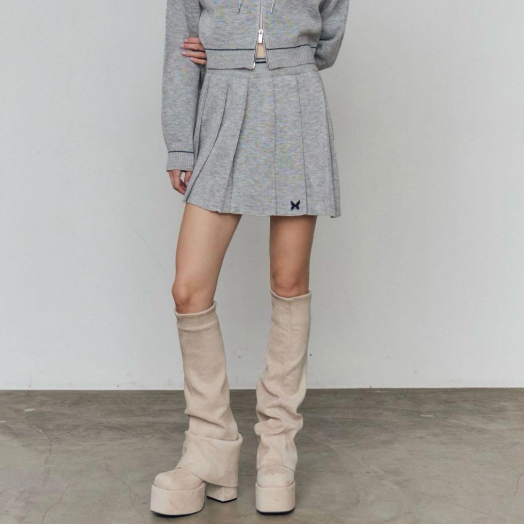 【美品】EMODA ルーズカバーフレアフィットブーツ