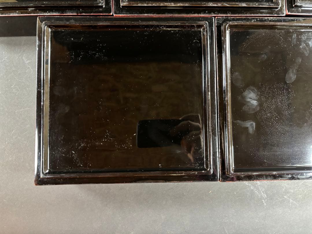 セール　重箱　漆器　五段重　お正月　曙塗　輪島