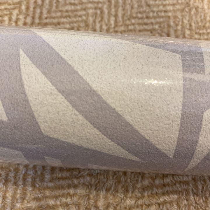 壁紙　クロス　リーフ柄　rasch ラッシュ　葉　ボタニカル　ホワイト　グレー