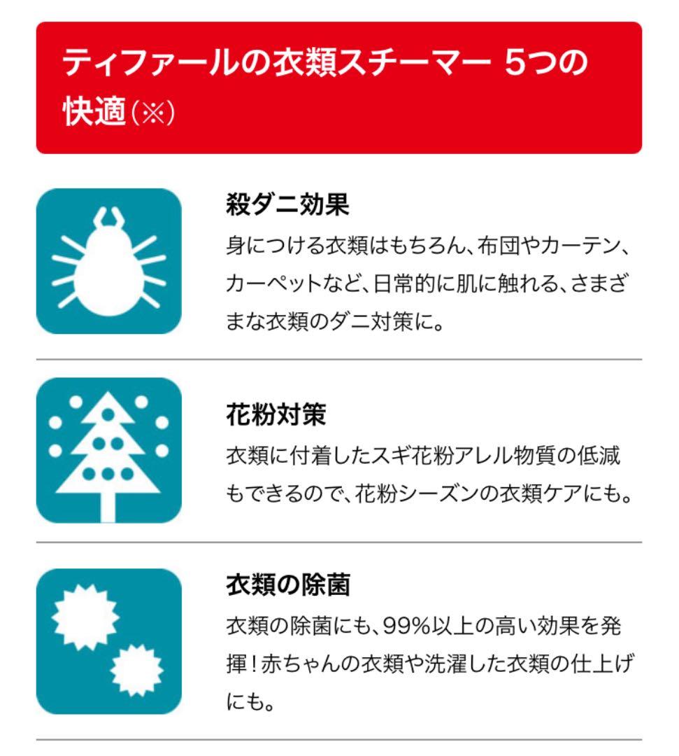 【限定】BEAMSデザイン T-fal 衣類スチーマー