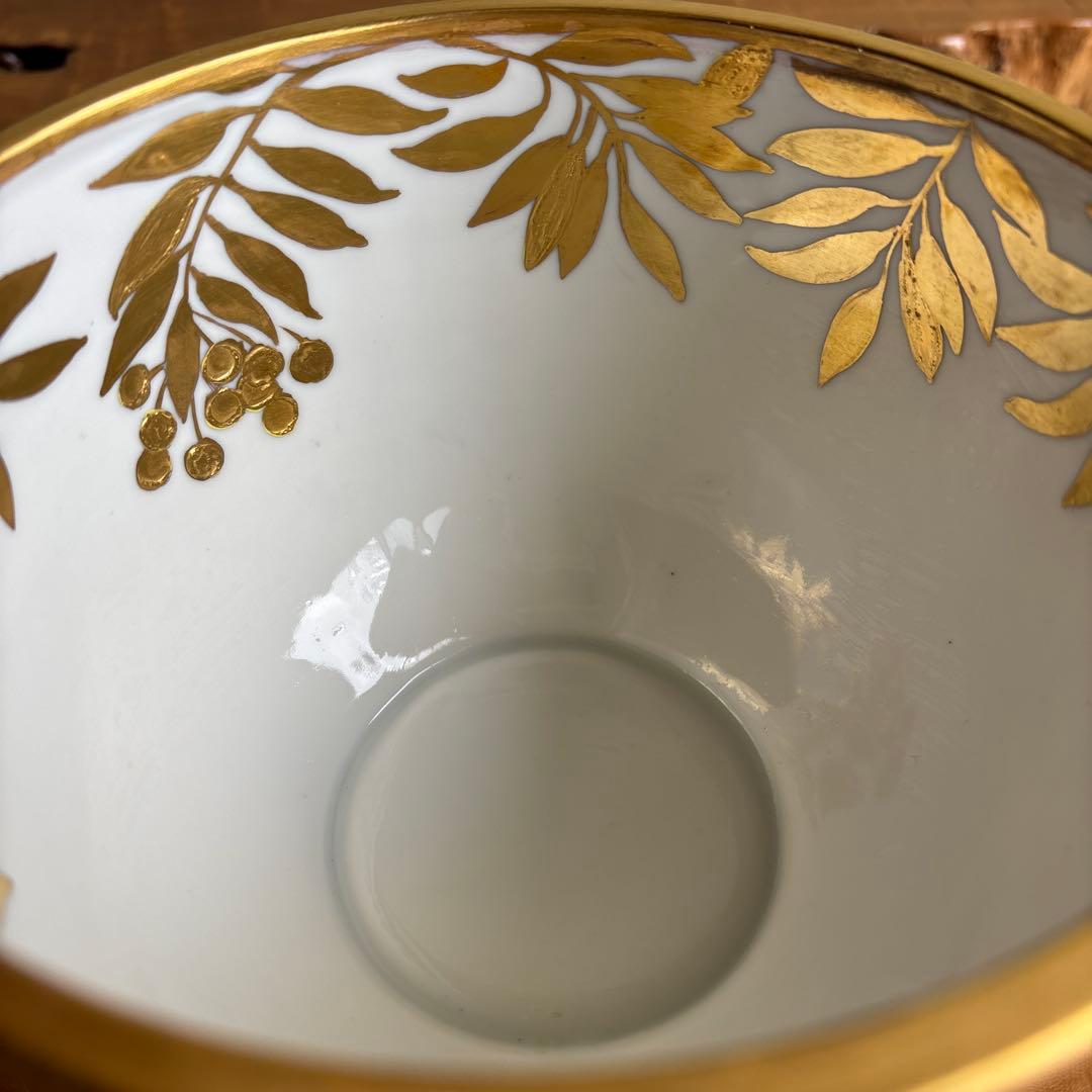 金彩 南天 作家物 蓋物 高さ17cm