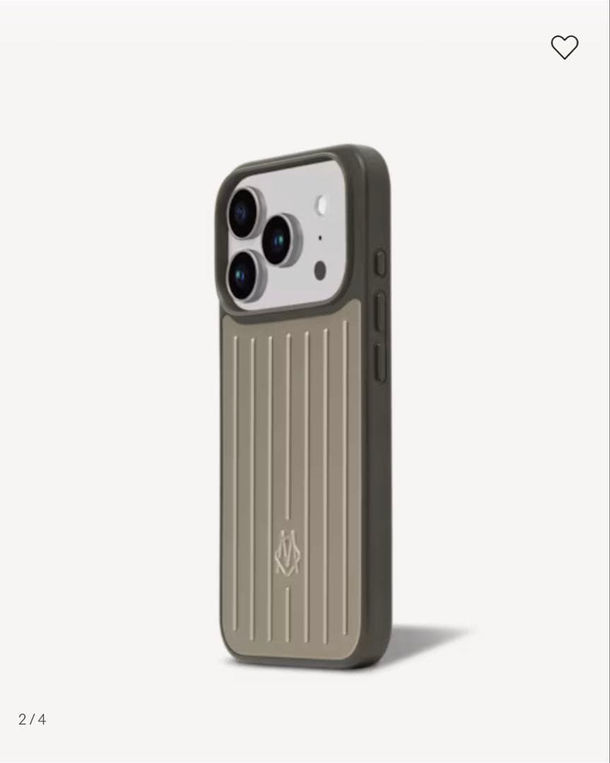 RIMOWA iPhone17Pro アルミケース チタニウム
