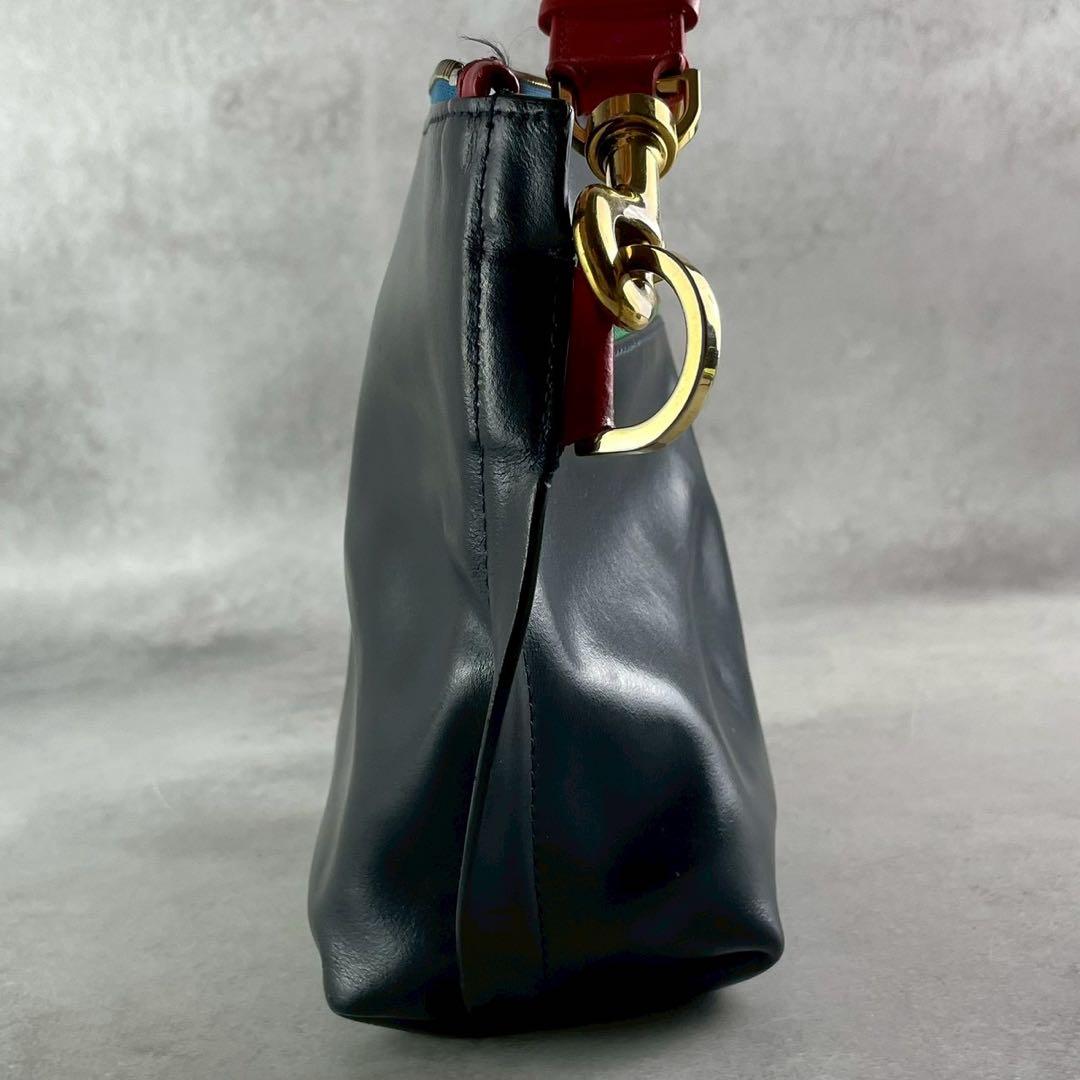 sacai トラペゾイド ベルトショルダーバッグ レザー マルチカラー