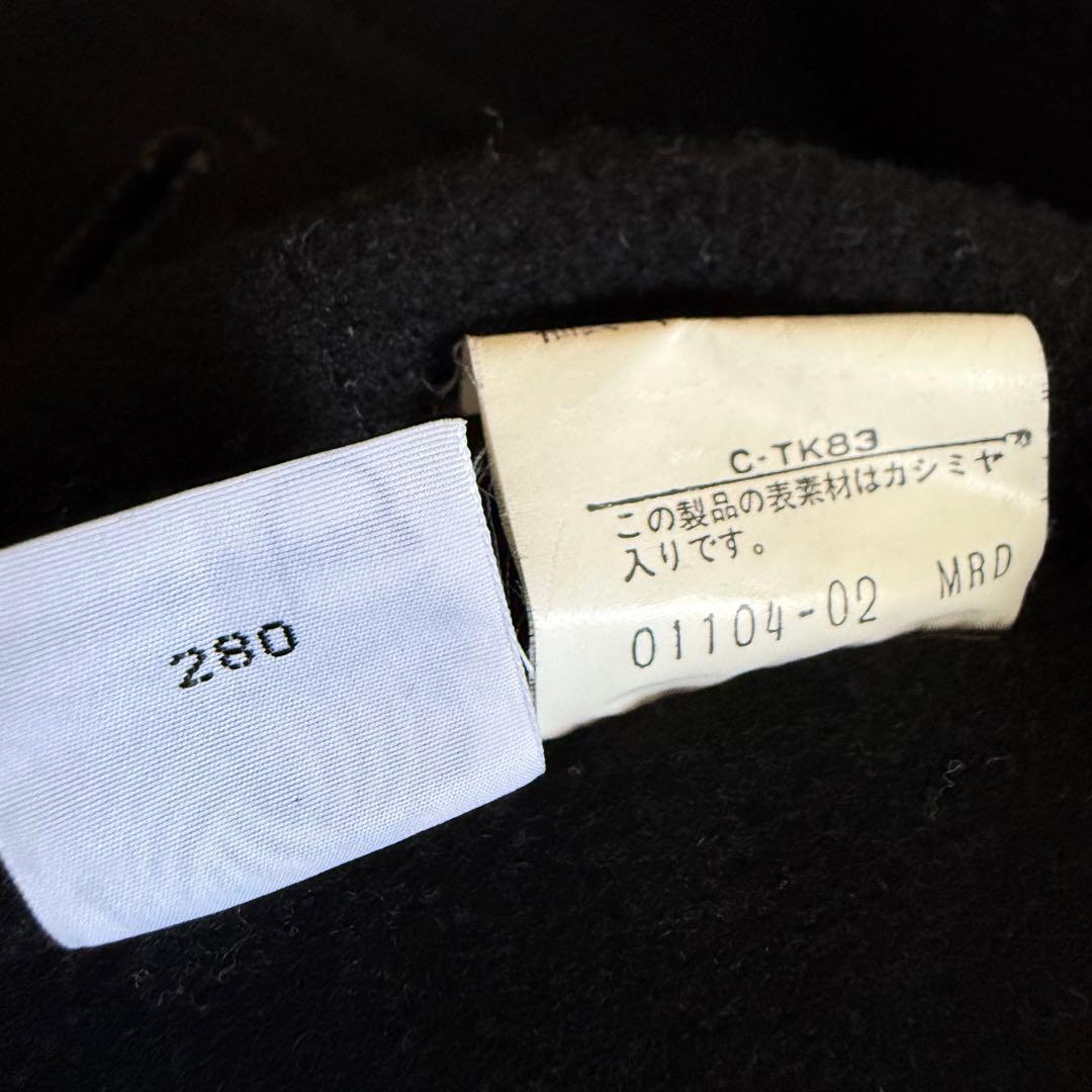 Burberrys ステンカラーコート カシミア混 ビンテージ ブラック 11号