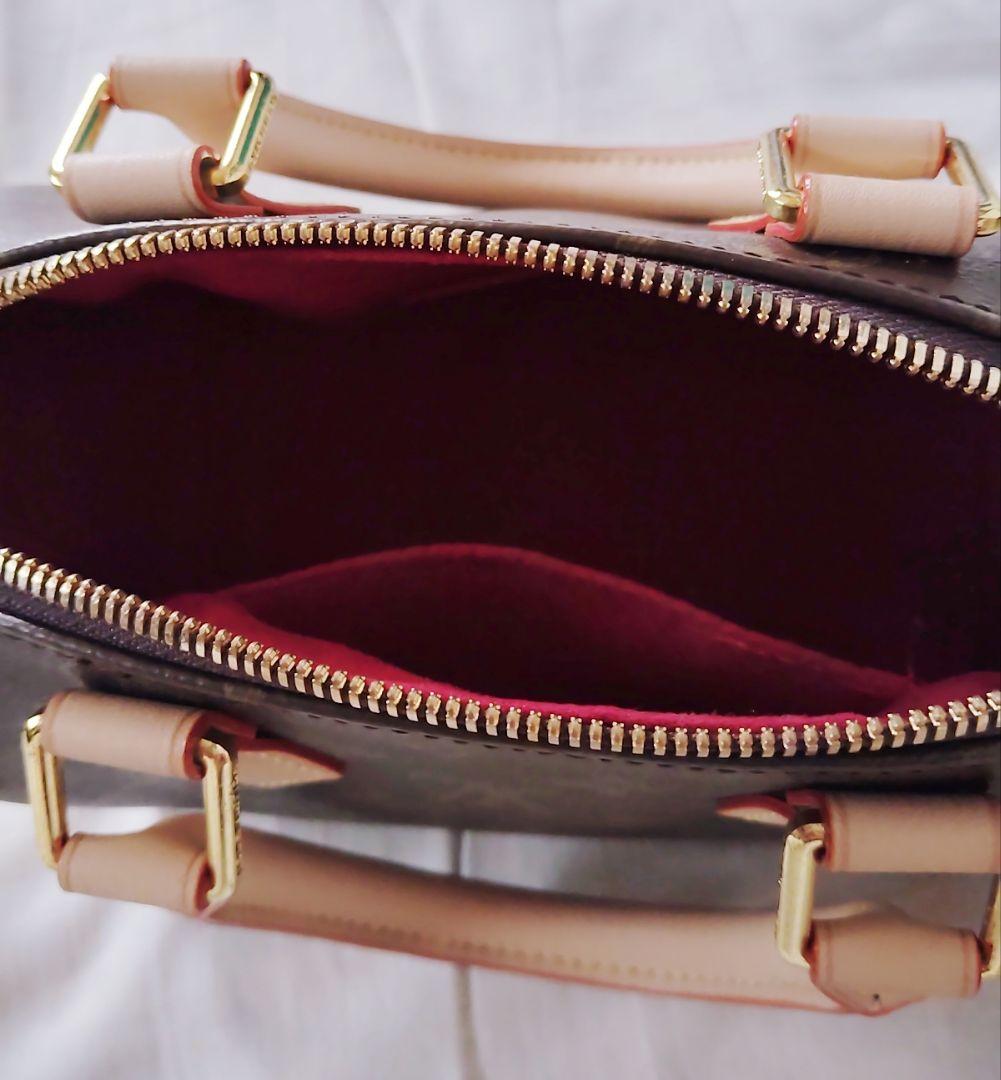 Louis Vuitton ブラウンレザーショルダーバッグ