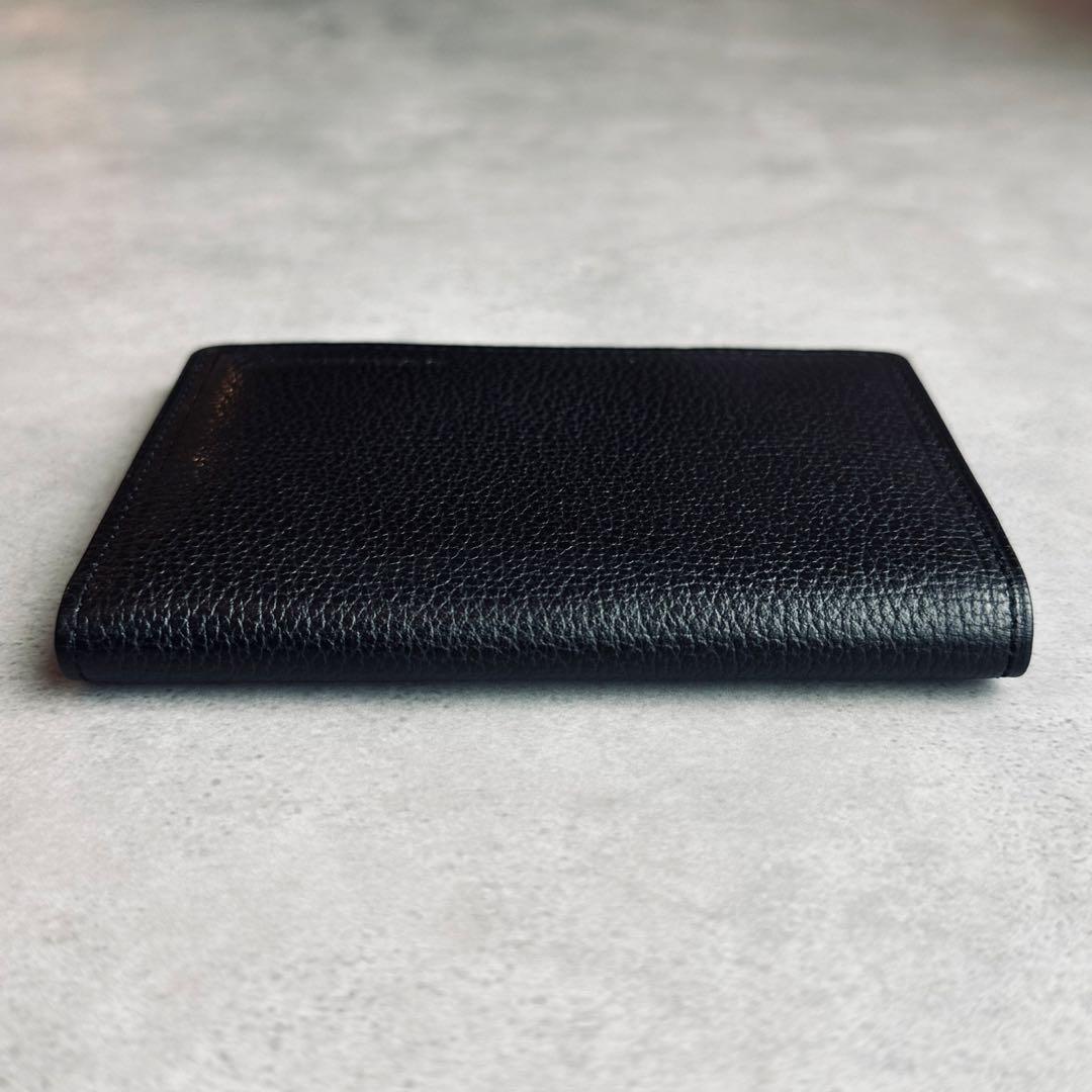 BURBERRY ノバチェック エンボスロゴ シボ革 レザー名刺入れ