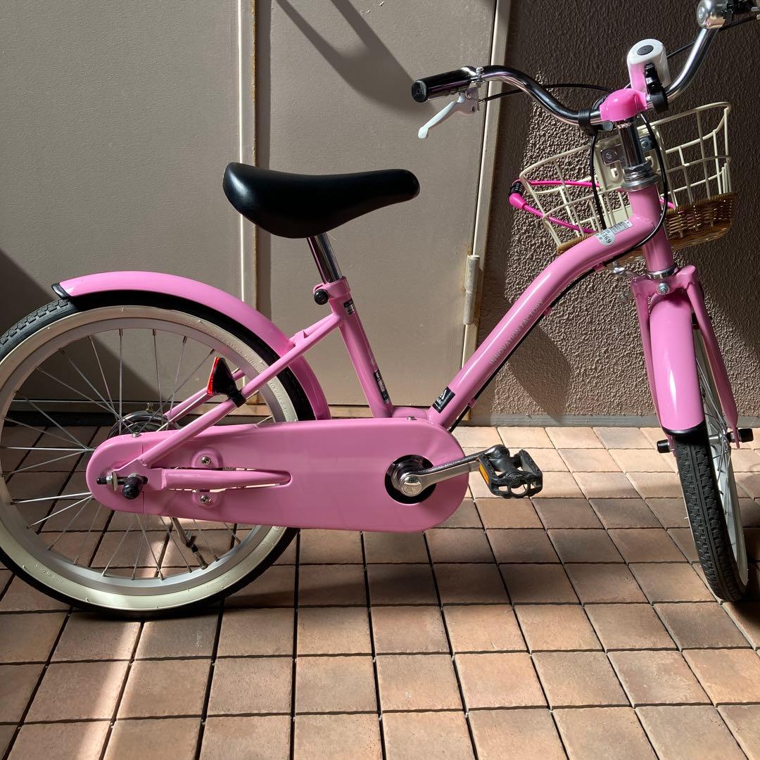 アサヒイノベーションファクトリー ピンク かご付き　18インチ　福岡市引き取り