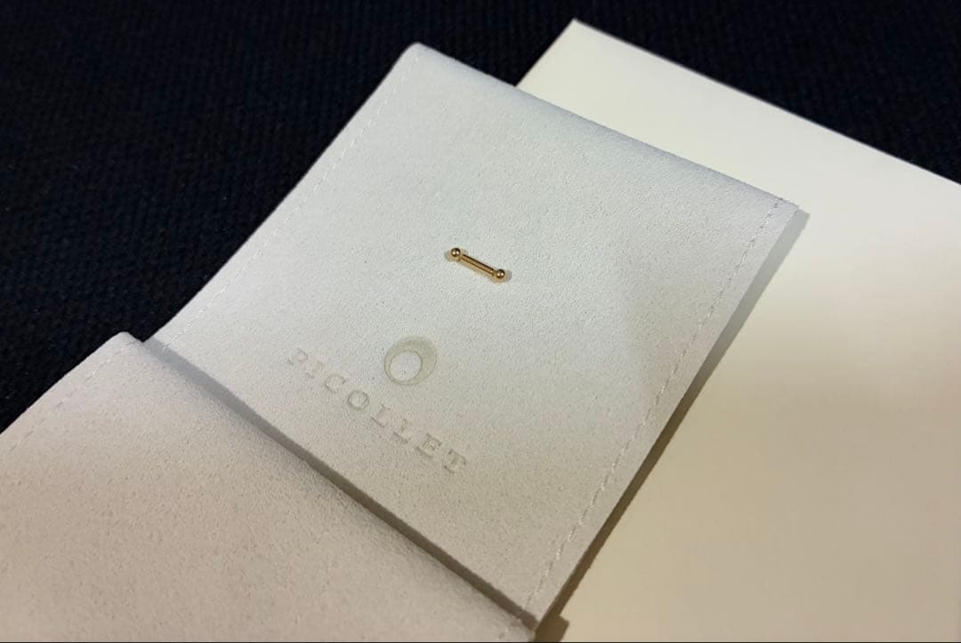 【PICOLLET K18 16G ピアス】