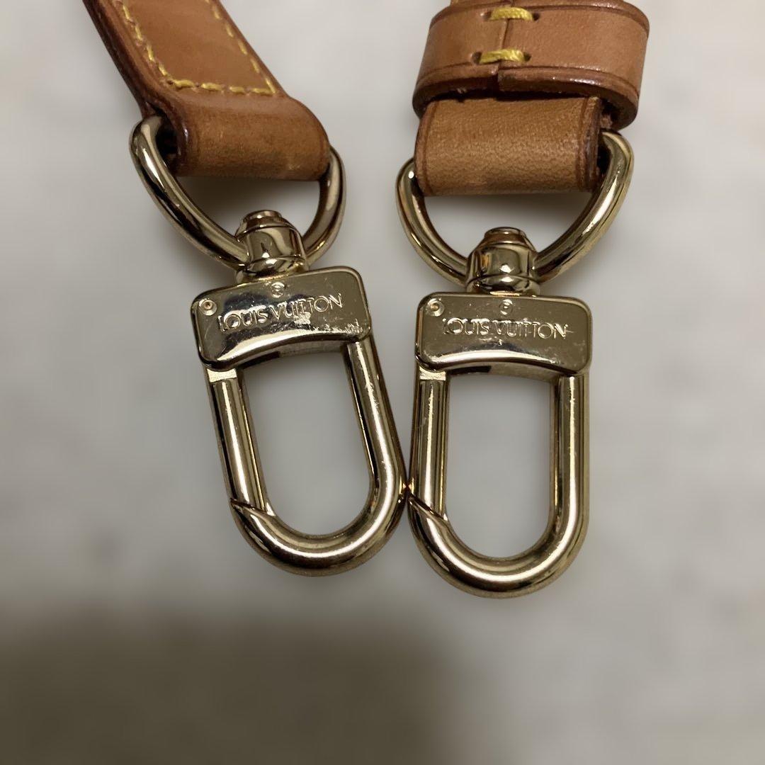 Louis Vuitton ブラウンレザーショルダーストラップ