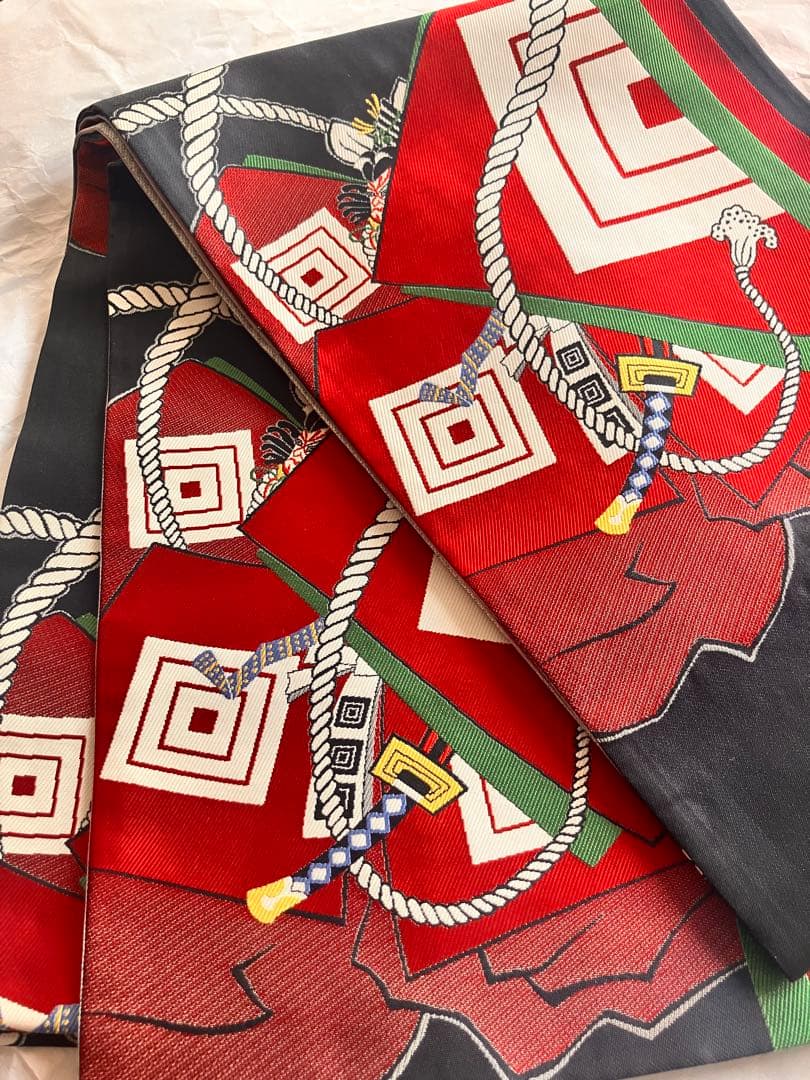 歌舞伎十八番⚡︎粋な洒落袋帯