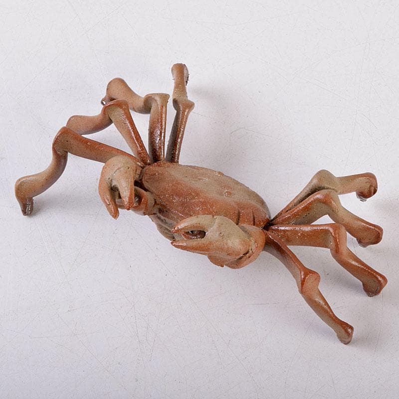 能登七尾　城山焼　國下三郎作　蟹　箱付　Z　8537