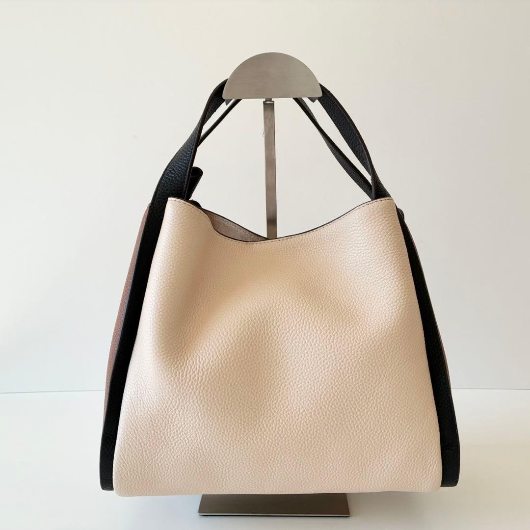 【極美品】kate spade 2way ハンドバッグ ノット カラーブロック