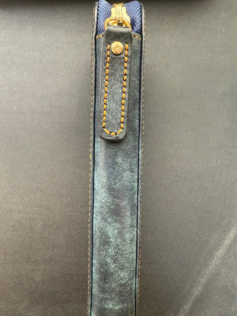 Bahagia＆Craftラウンドジップペンケース プエブロブルー【バハギア】