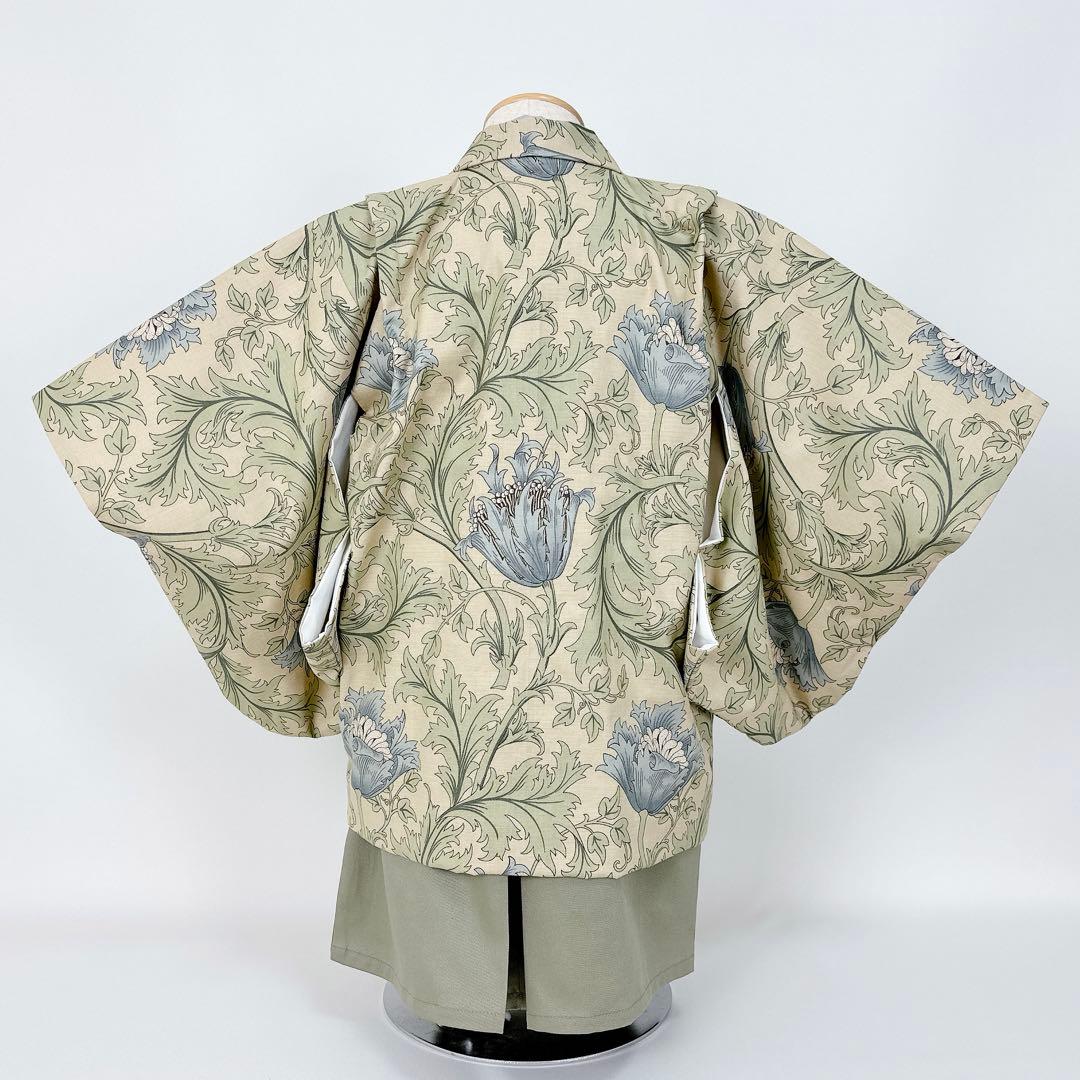 ［アネモネA］3歳 七五三 ꕤ 羽織袴5点セット ウィリアムモリス