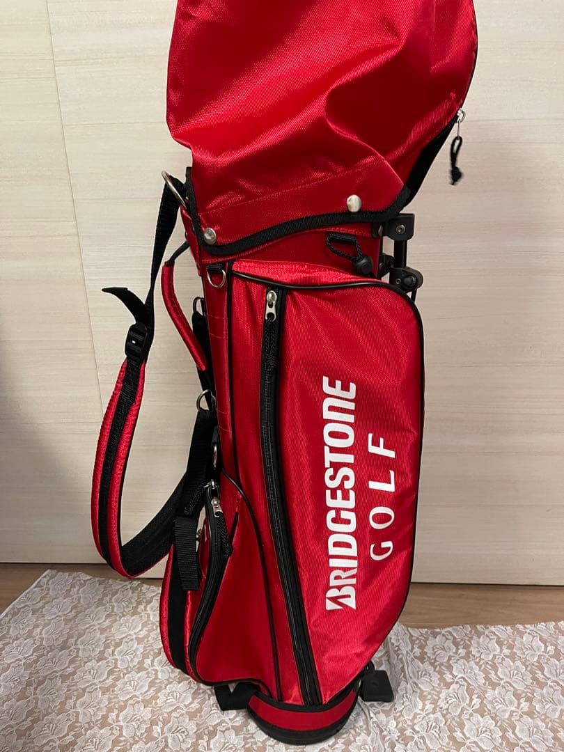 BRIDGESTONE ゴルフキャディバッグ 赤