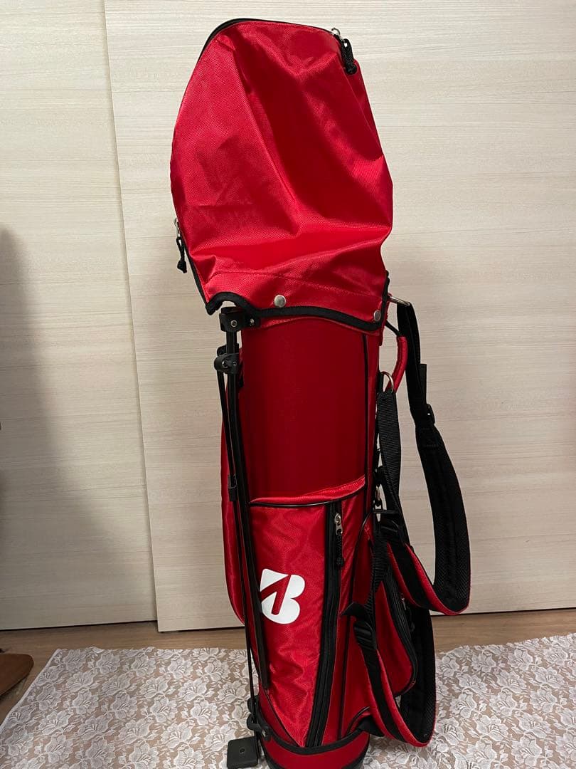 BRIDGESTONE ゴルフキャディバッグ 赤