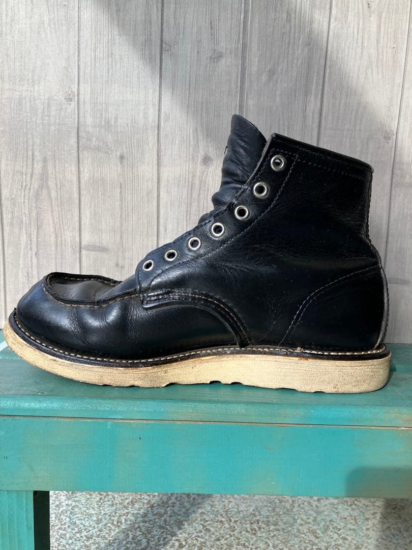 RED WING 8130 ブーツ クラシックモックトゥ　ブラック 8.5 2E