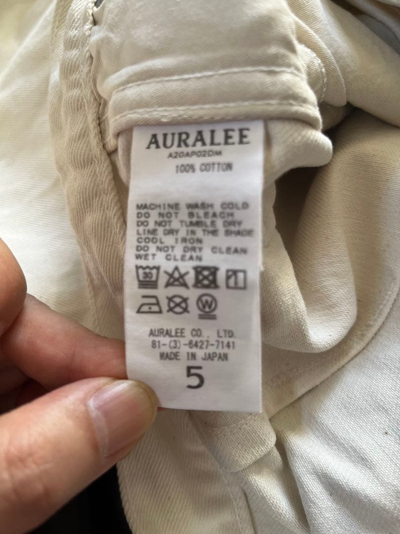 kaiAURALEEオーラリーDENIM WIDE SLACKS