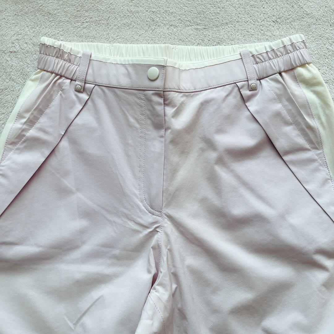 未使用級　アダバット　レインウエア　パンツ　フード　半袖　長袖　収納　パープル