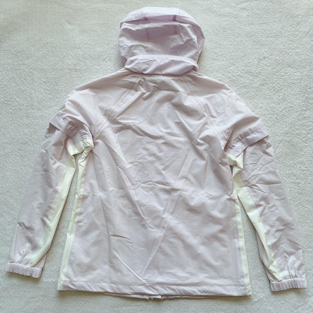 未使用級　アダバット　レインウエア　パンツ　フード　半袖　長袖　収納　パープル