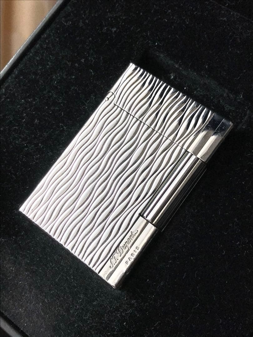 開閉音 良い音　デュポン　ガスライター　波模様　ギャッツビー　ライン2s