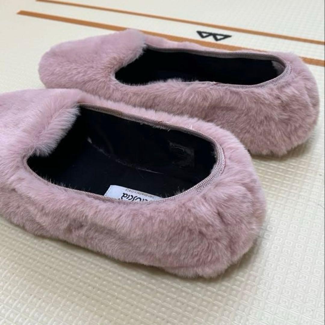 シューシャsciuscia TRAGARA ファー 38 ピンク