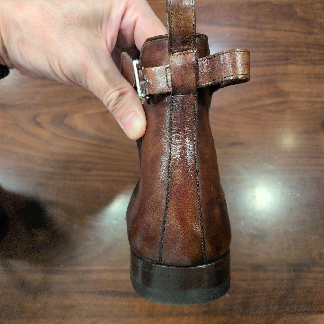 holly MAGNANNI ダークブラウン サイドゴアブーツ