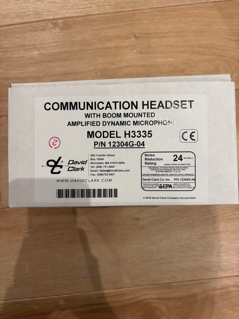 David Clark H3335 有線ヘッドセット