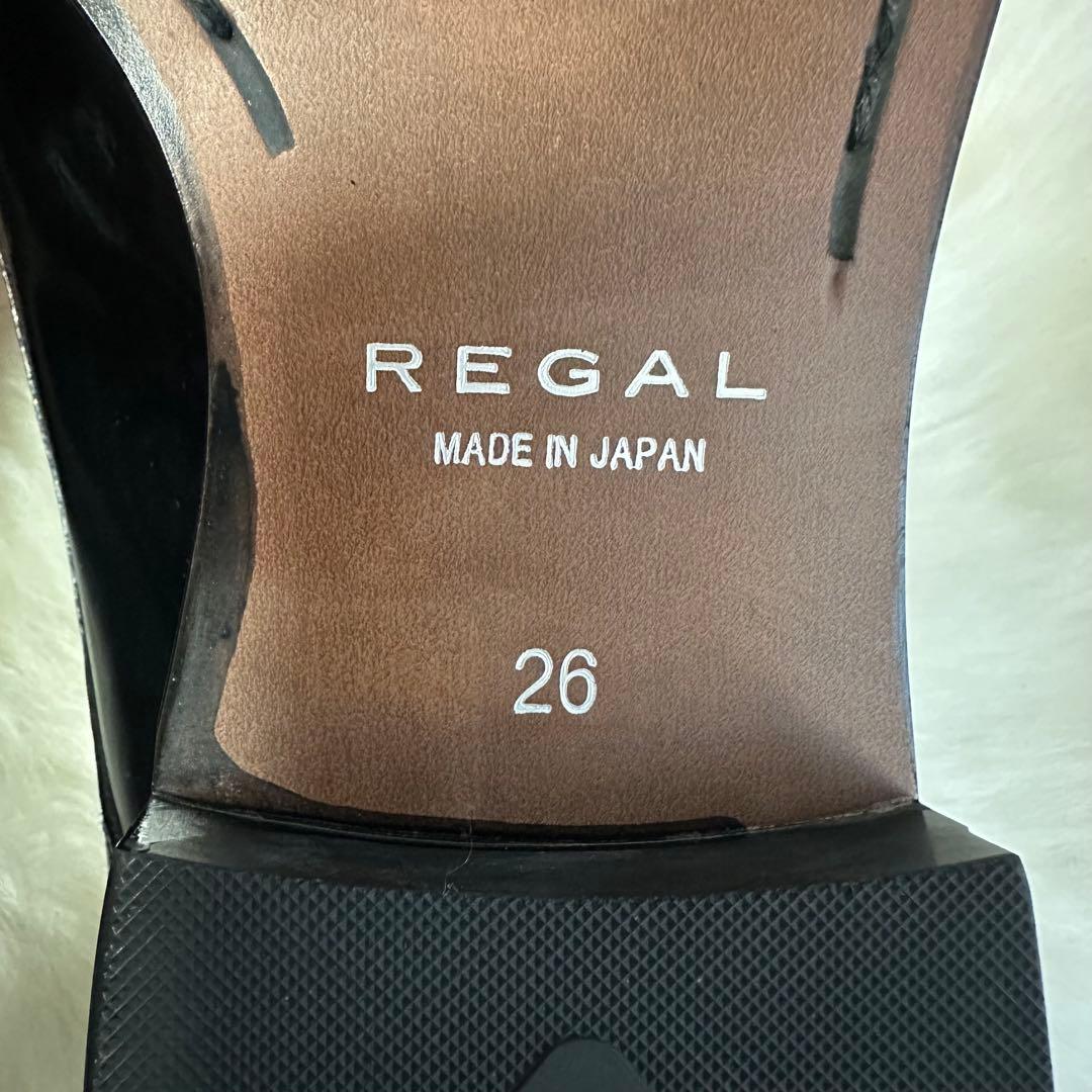 リーガル　Uチップ　レザー　革靴　ドレスシューズ　ビジネスシューズ　26.0cm