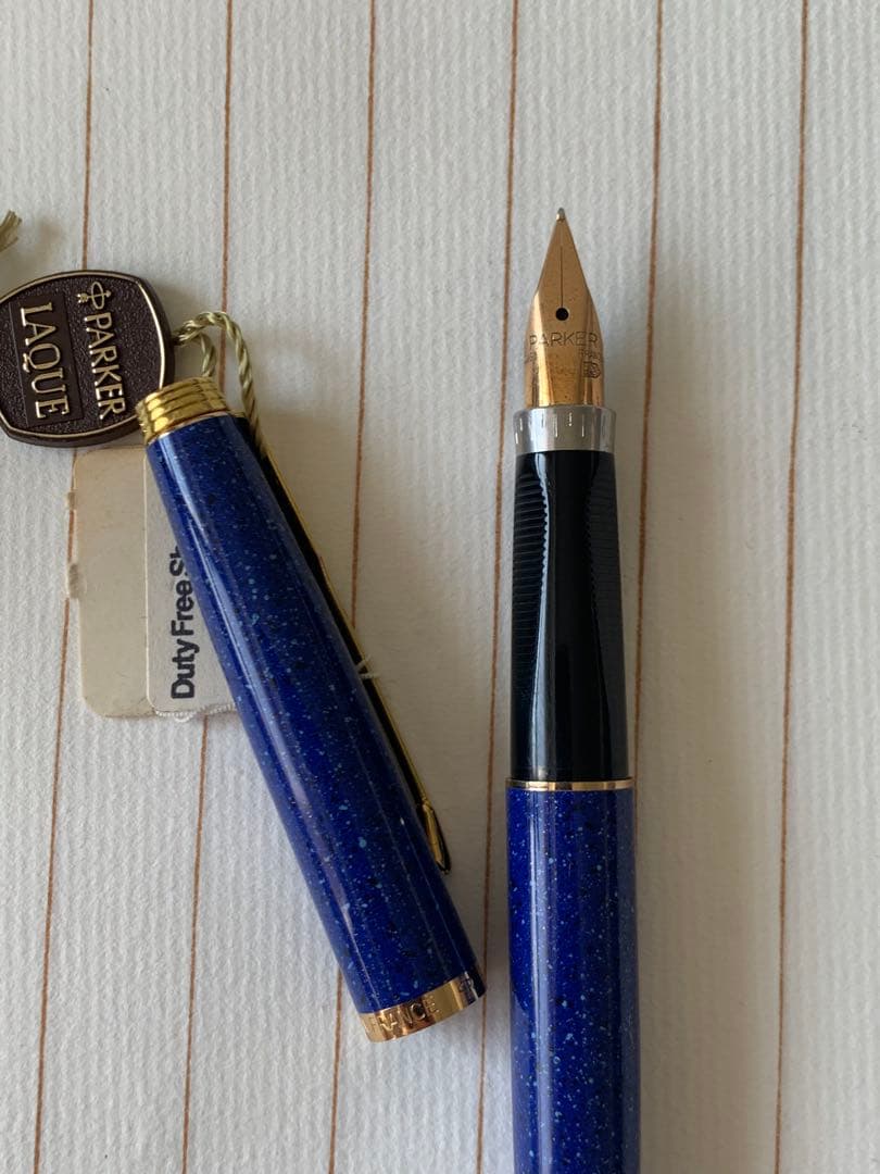 希少 Parker（パーカー）75 LAQUE ブルー 万年筆