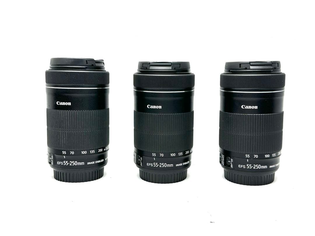 3本セット！Canon EF-S 55-250mm F4-5.6 IS STM