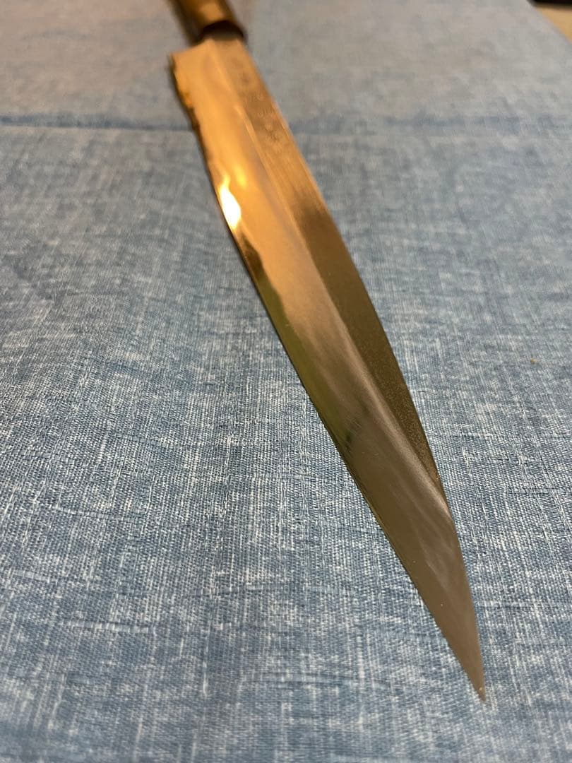 堺　泉州源菊虎　極上本鍛錬　水牛柄　尺　柳刃包丁　28センチ　ヴィンテージ