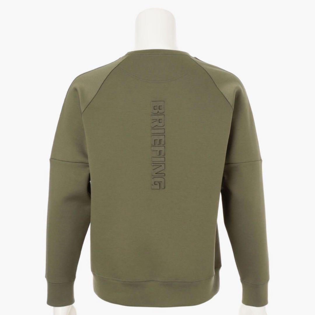 新品　BRIEFING MS WARM LOGO LINE CREWNECK L