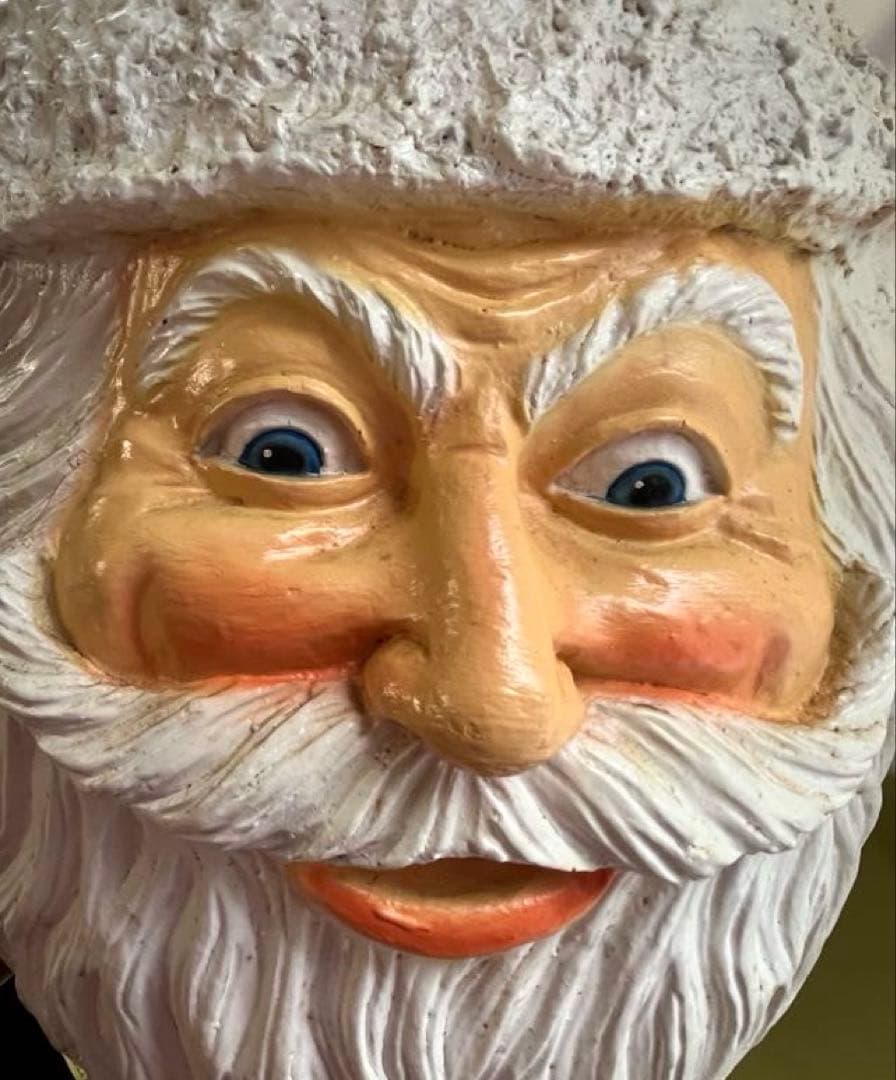 〈クリスマス〉3つの顔のサンタクロース置物　フィリピン　クリスマス　置物　珍品