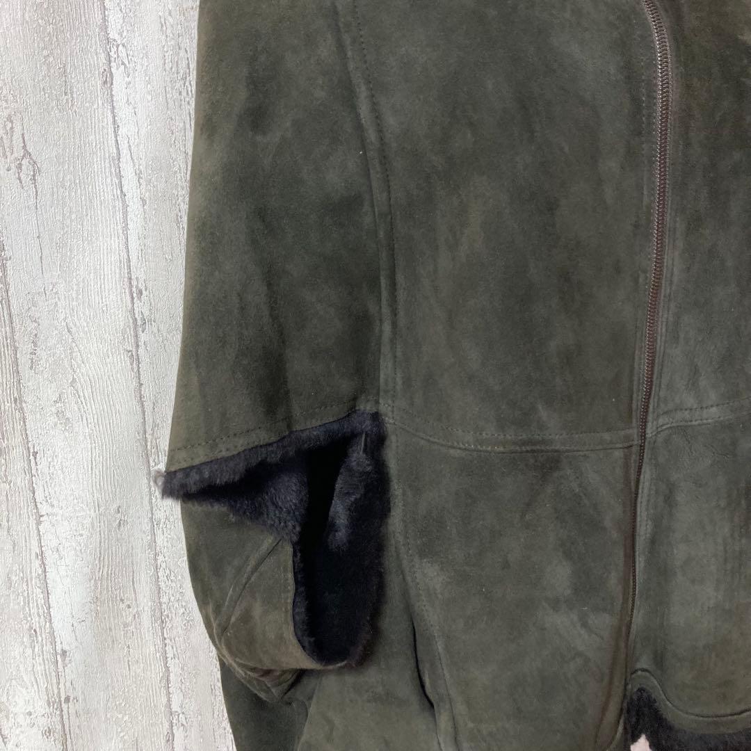 GRACE CONTINENTAL リアルファー 羊革 ムートンケープコート