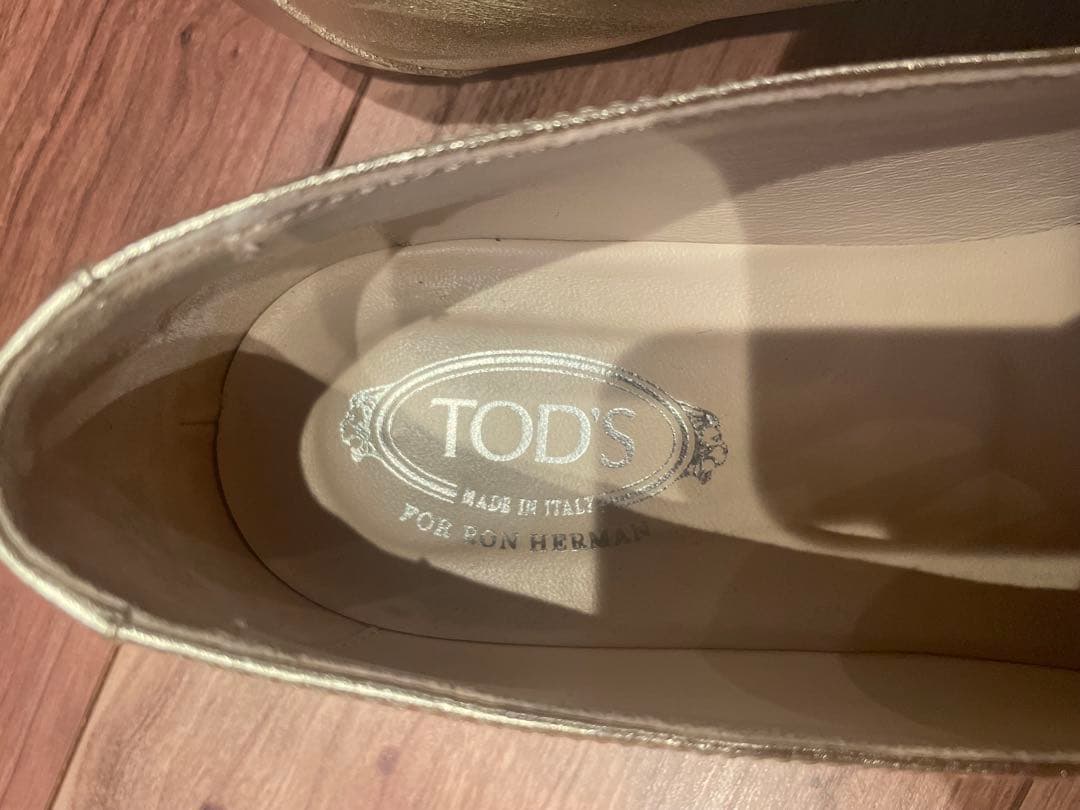 ロンハーマン別注 TOD'S ローファー　　38 1/2 ゴールド