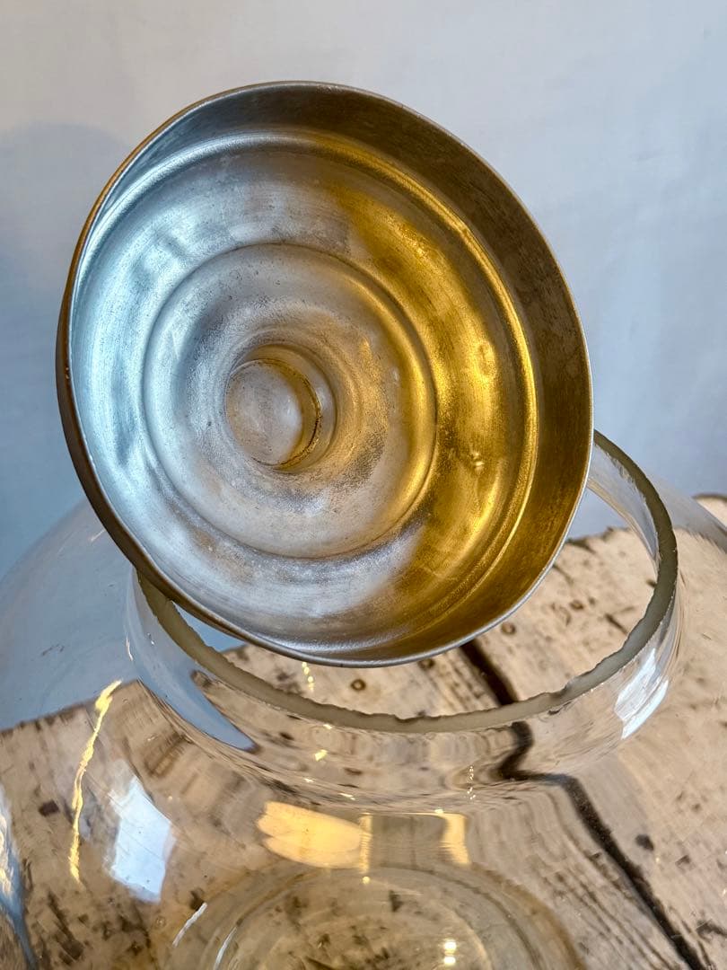 地球瓶 蓋付 ガラス瓶 駄菓子屋 昭和レトロ