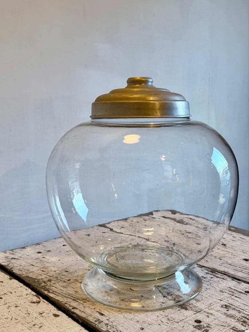 地球瓶 蓋付 ガラス瓶 駄菓子屋 昭和レトロ