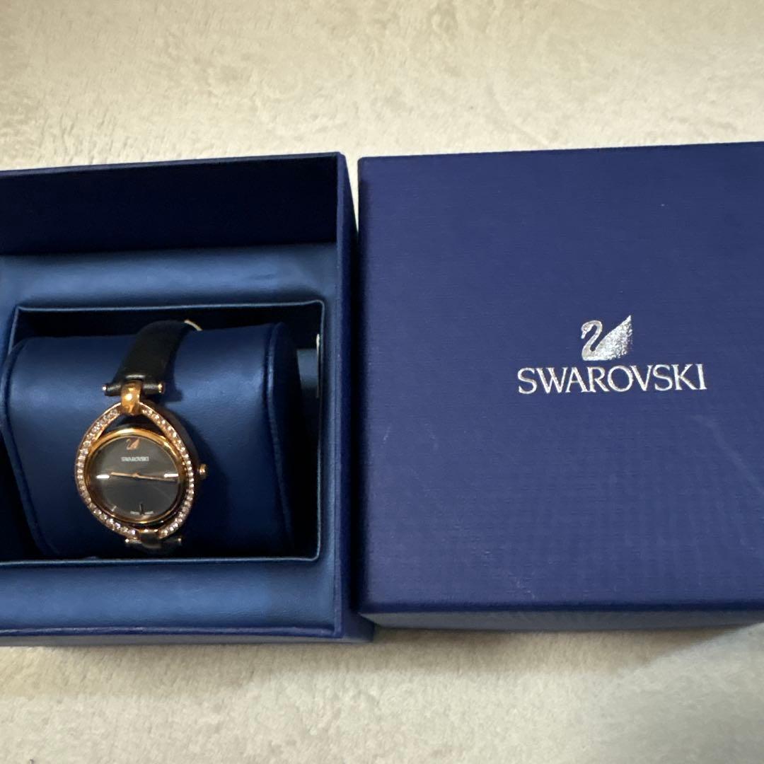 Swarovski レディース腕時計 ゴールド/ブラック