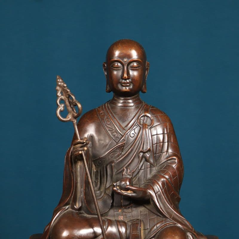 銅製 仏像 地蔵王菩薩仏像 応接間仏間 家庭用 室内 奉納 工芸品 置物