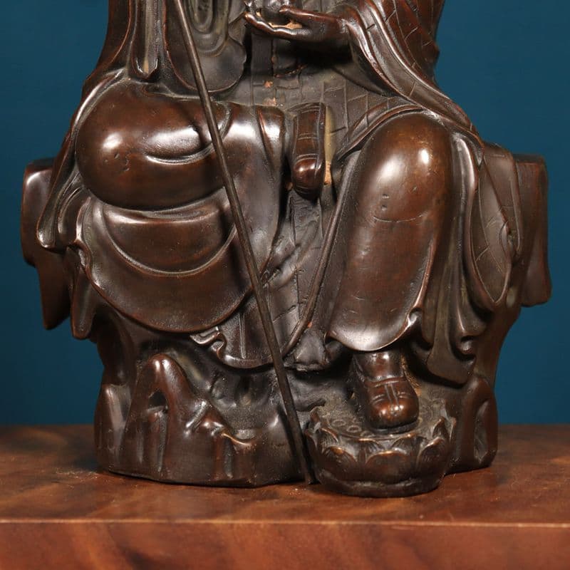 銅製 仏像 地蔵王菩薩仏像 応接間仏間 家庭用 室内 奉納 工芸品 置物