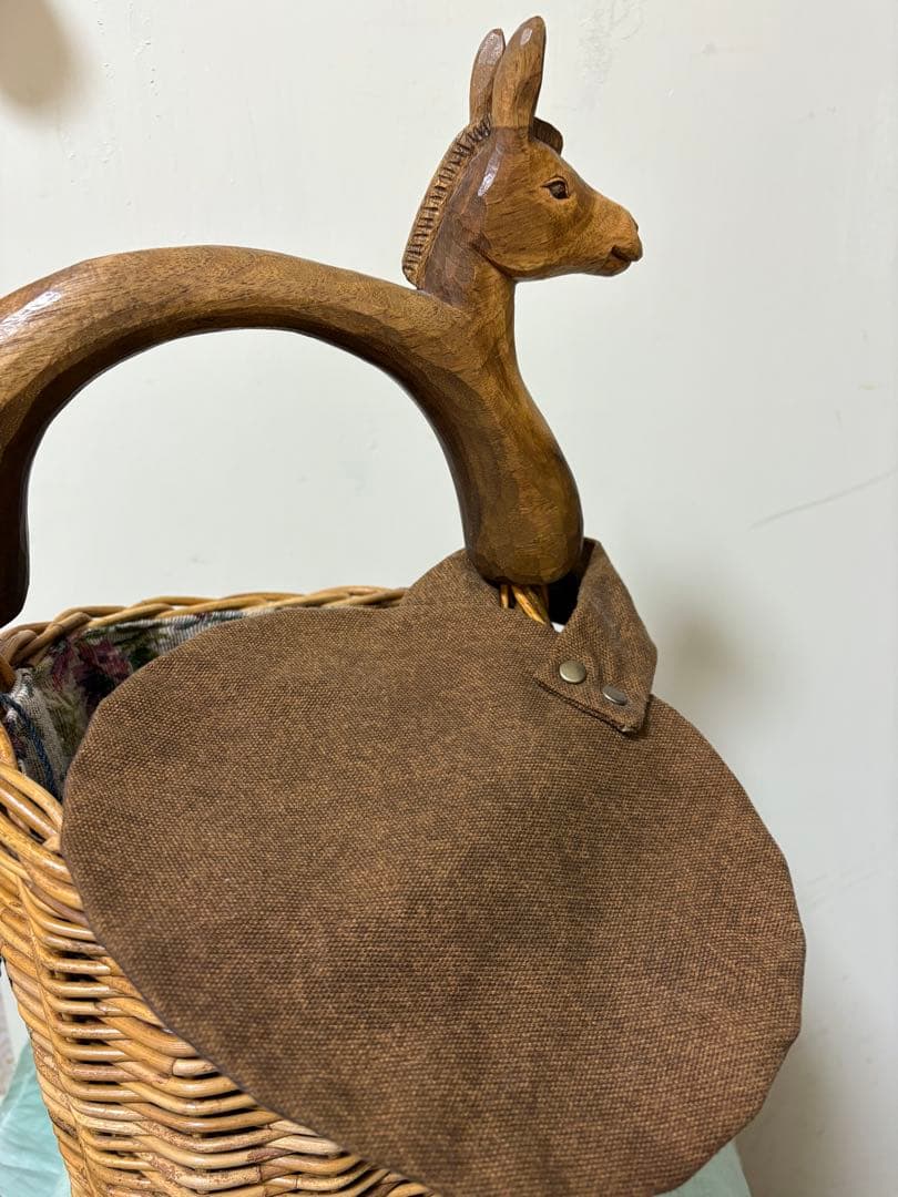 KIYATA バスケット　馬　キヤタ　カゴ　バッグ