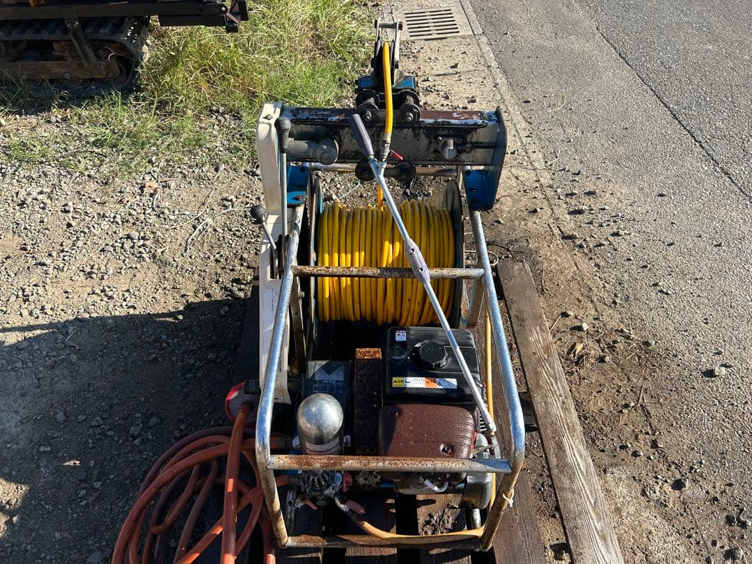 宮崎　丸山　セット動噴 自動整列巻取 MS410 6馬力 　動力噴霧器 散布機
