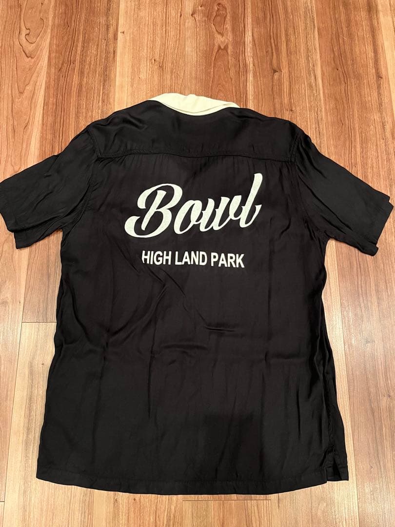 BARNS OUTFITTERS ボウリングシャツ 黒