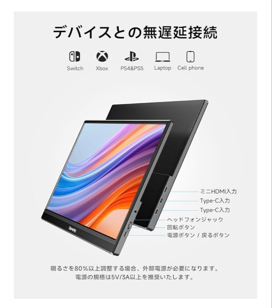 【2025新型モデル】モバイルモニター splay 15.6インチ　新品