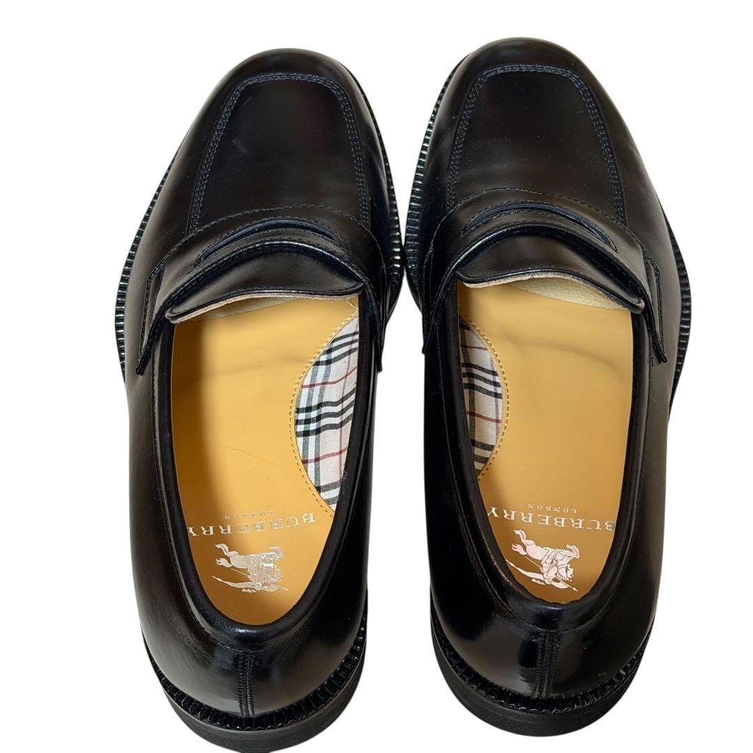 BURBERRY LONDON バーバリー ローファー ノバチェック レザー