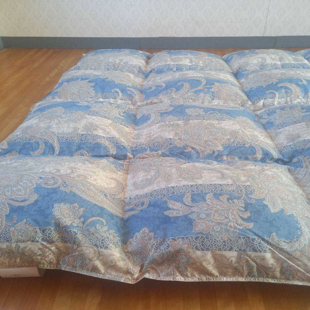 羽毛布団 増量 SDGS リフレッシュ羽毛 高密度生地 清潔 安心 日本製B⑫