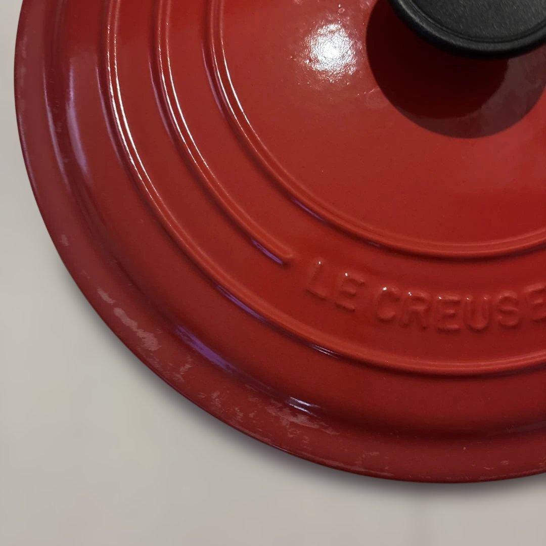 LE CREUSET 赤 ホーロー鍋 26蓋付き