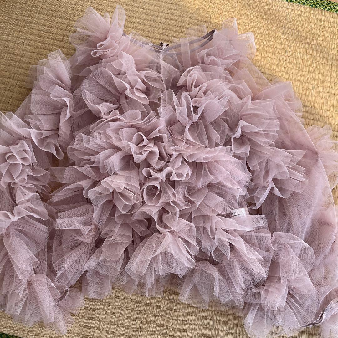 トップス NOTREemor tulle veil tops pink